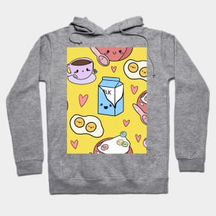 Kawaii Breakfast- Yellow Hoodie